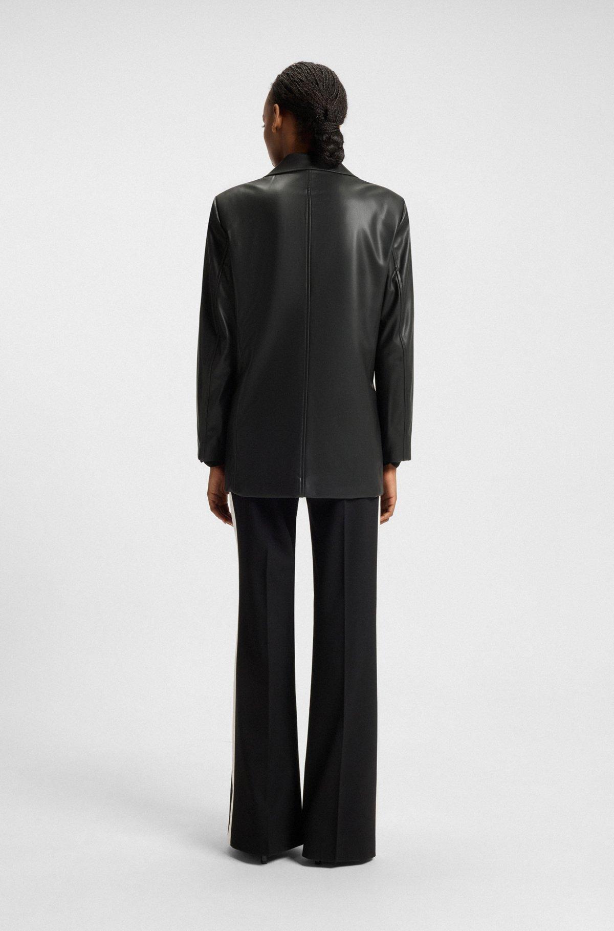 Regular-fit blazer in faux leather Product Image