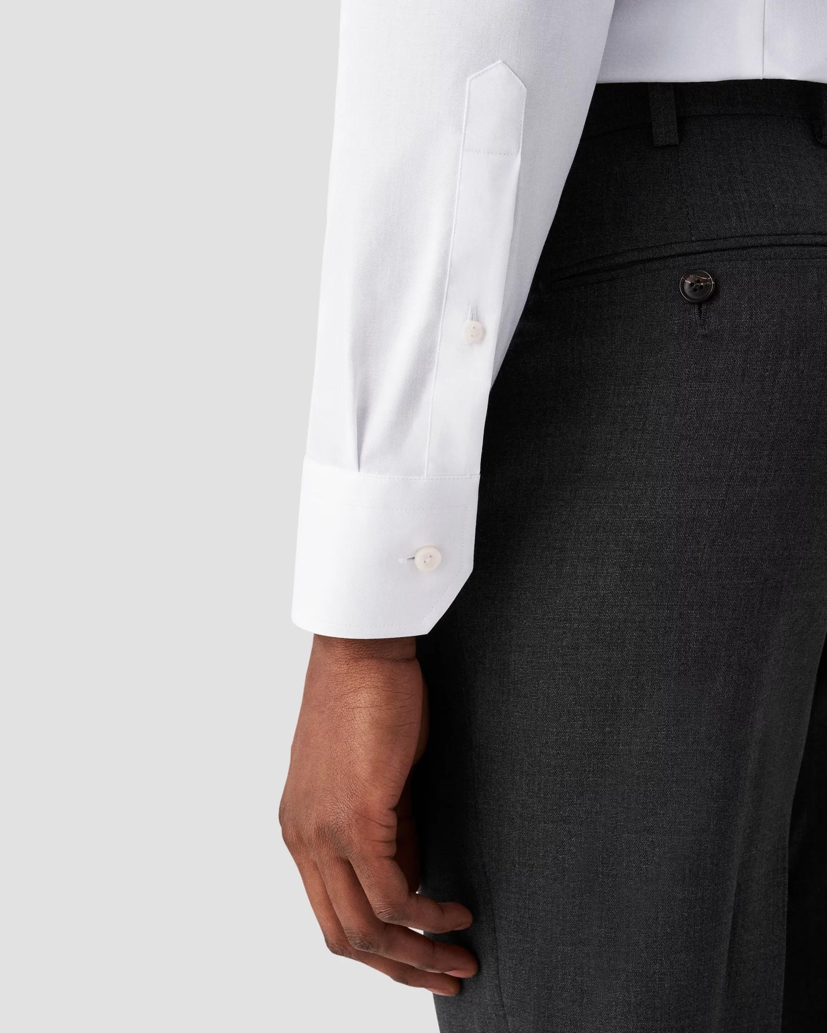 Eton Mens Business Solid White Slim Shirt Product Image