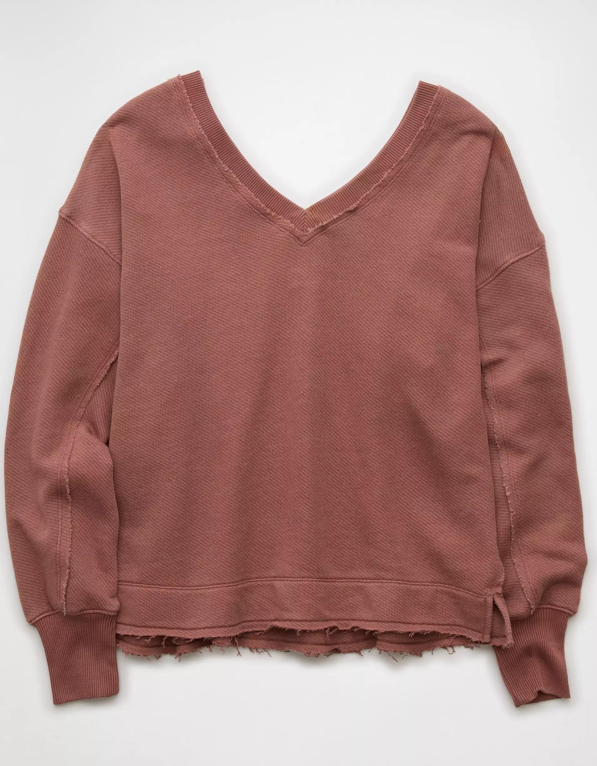 AE Saltwash Double V-Neck Sweatshirt Product Image