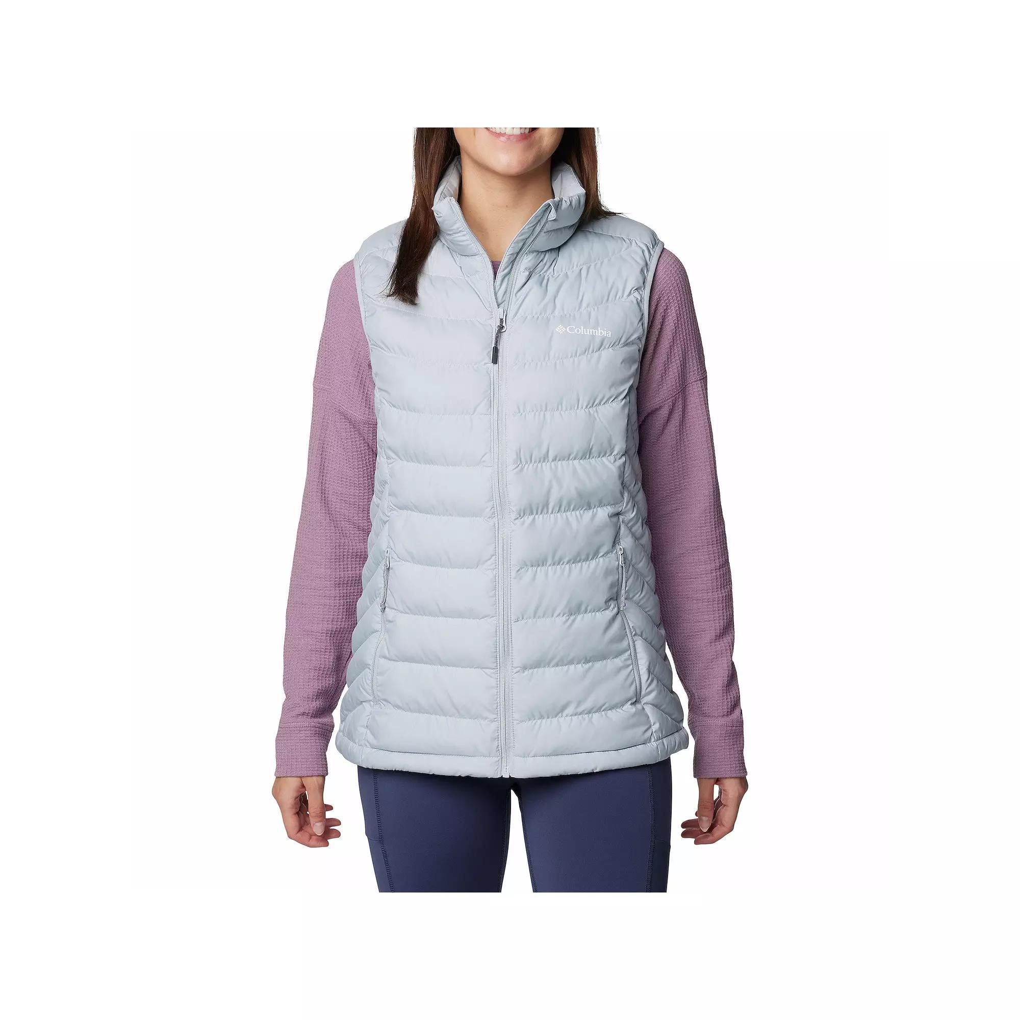 Womens Columbia Powder Lite II Vest Dark Grey Product Image