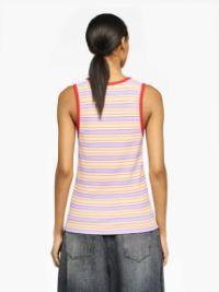 CONTRAST TRIM STRIPED VEST in pink | JW Anderson US  Product Image