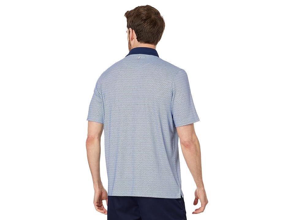 Johnston & Murphy XC4 Cool Degree Performance Solid Collar Hexagon Men's Short Sleeve Knit Product Image