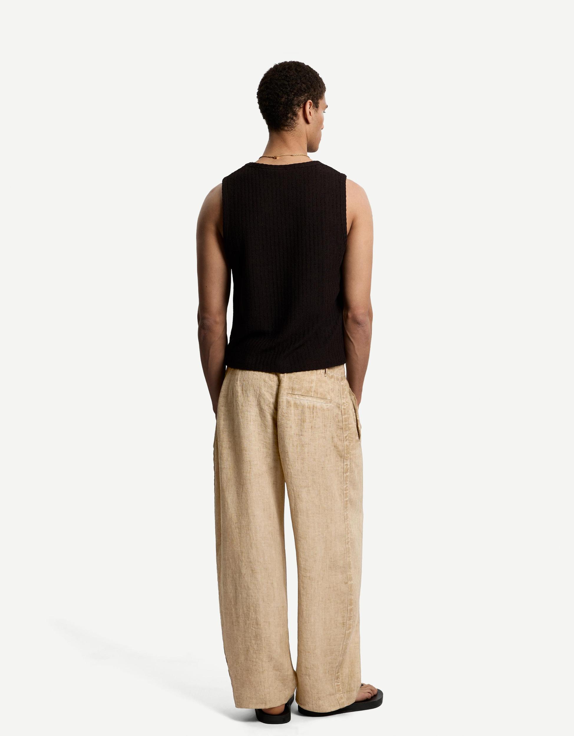 Linen balloon fit pants Product Image