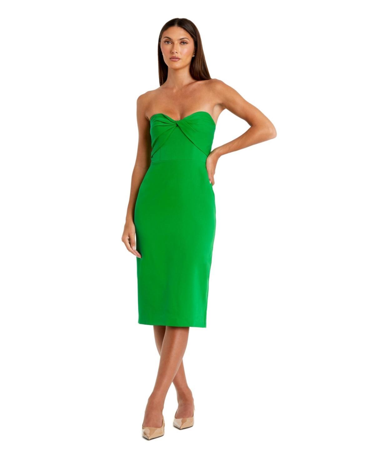 Womens Strapless Midi-Dress Product Image