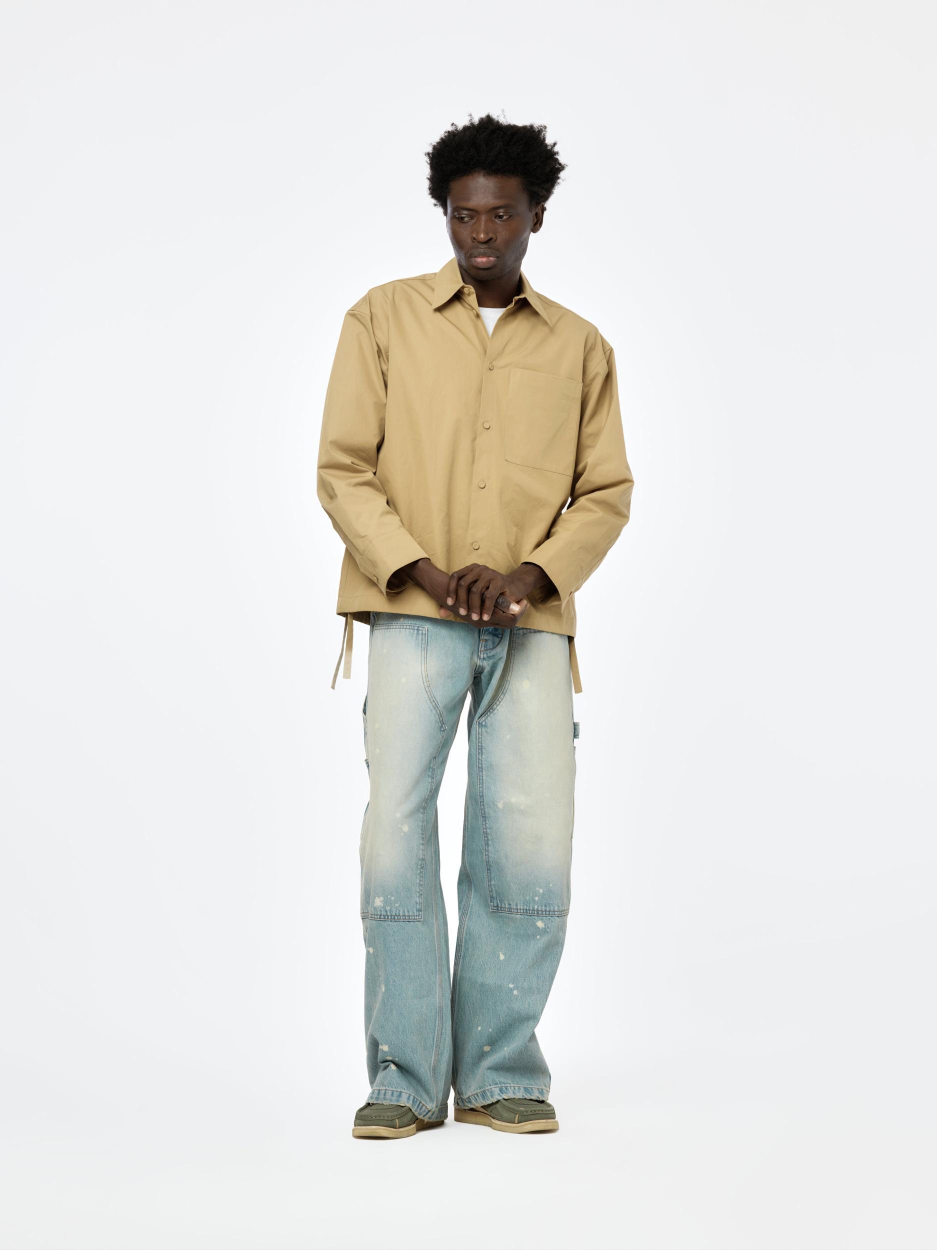 DENIM WIDE LEG CARPENTER (Washed Indigo) Product Image