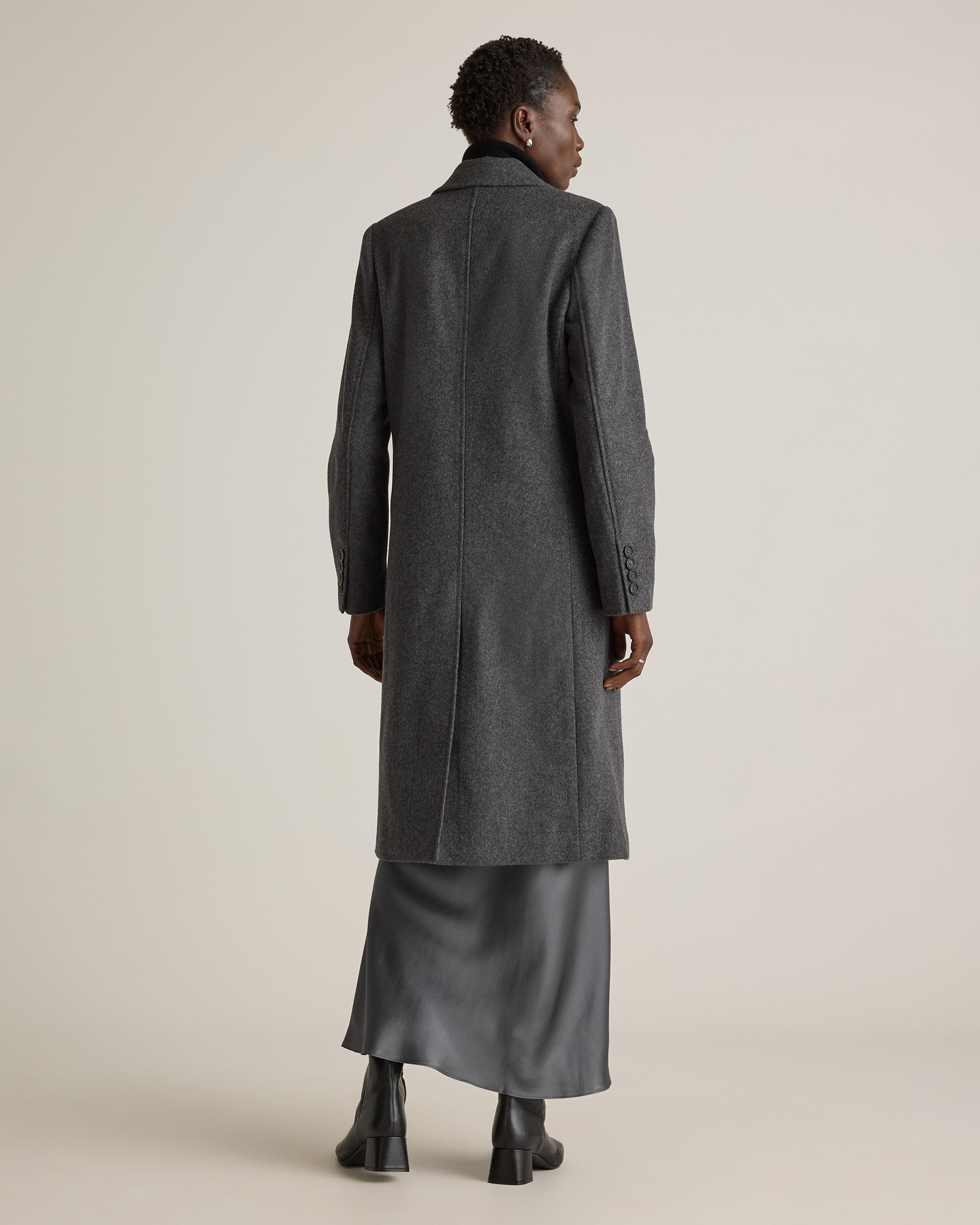 Quince | Women's Italian Wool Double-Breasted Coat Size XL, Wool/Nylon Product Image