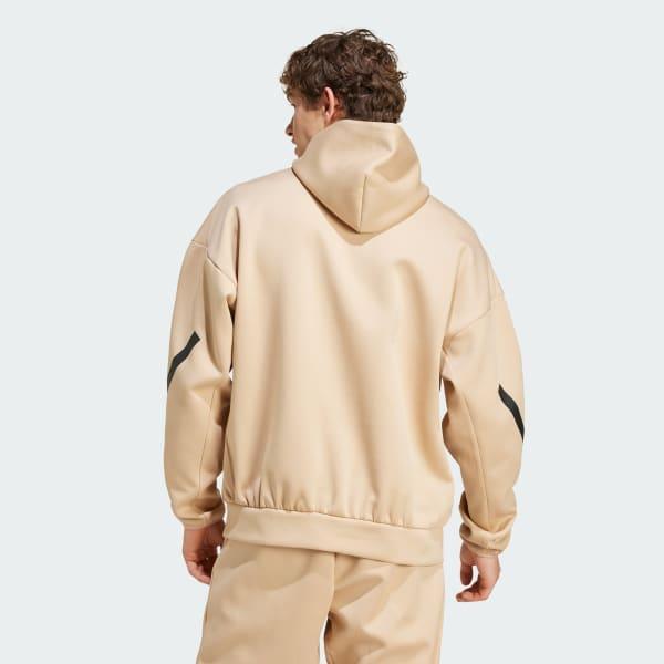 adidas Z.N.E. Hoodie Medium Grey Heather S Mens Product Image