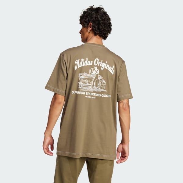 adidas Wabash Tee Black L Mens Product Image