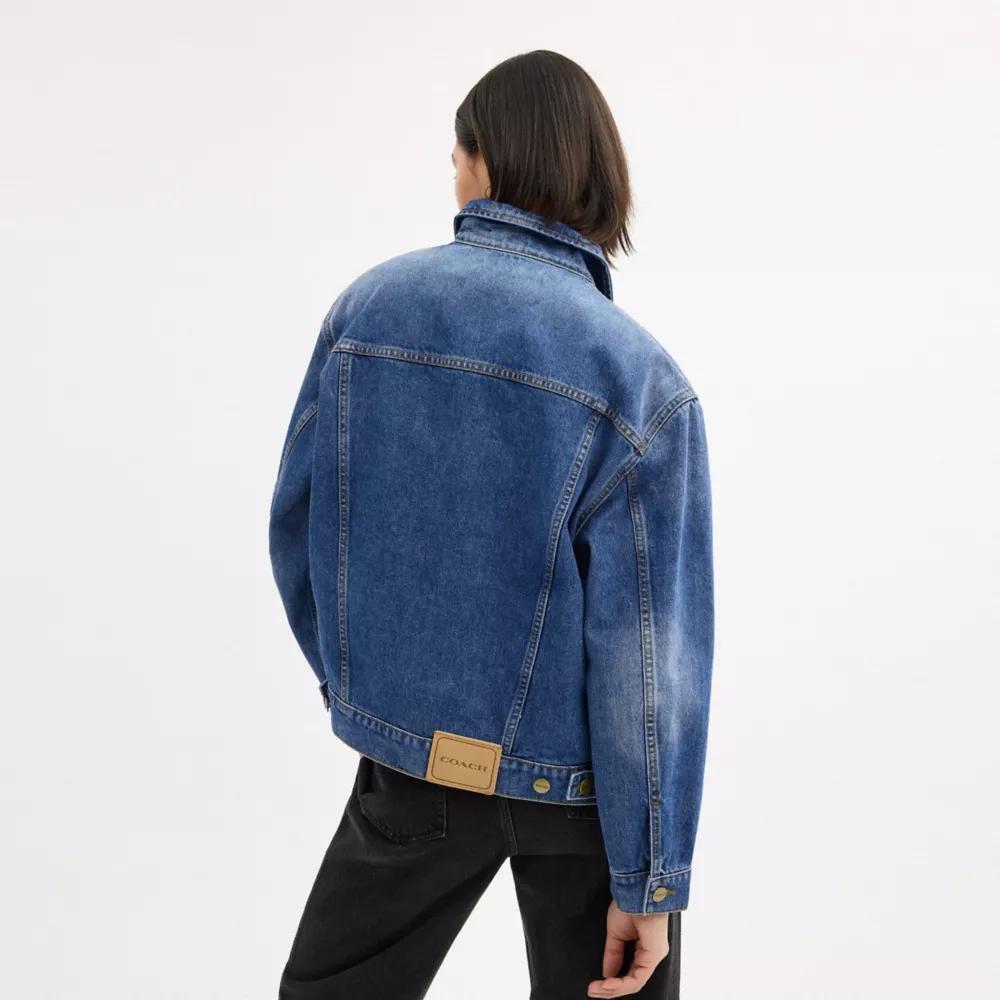 Heritage C Denim Trucker Jacket In Organic Cotton Product Image