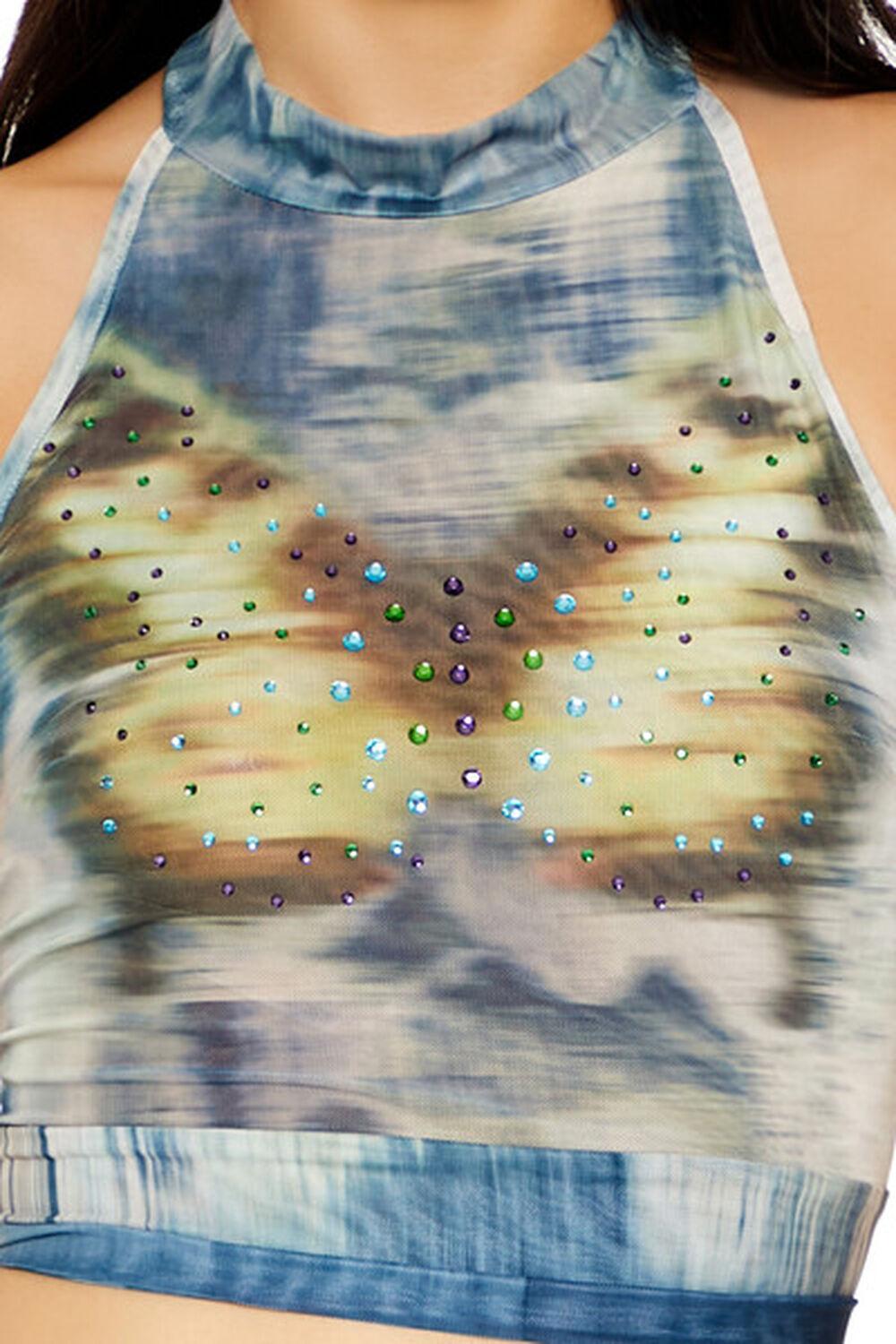 Butterfly Rhinestone Halter Top | Forever 21 Product Image