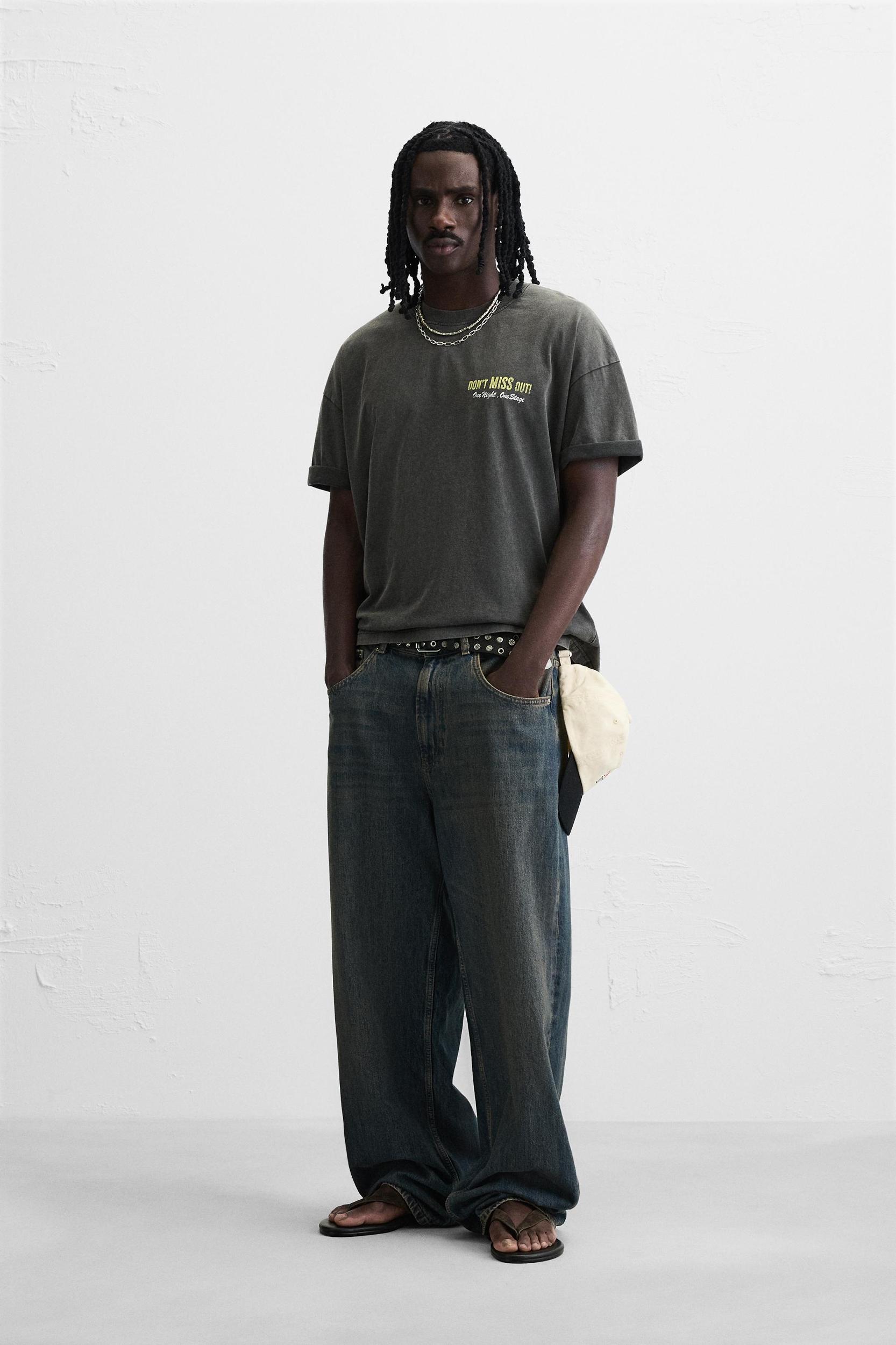 WASHED PRINT T-SHIRT Product Image