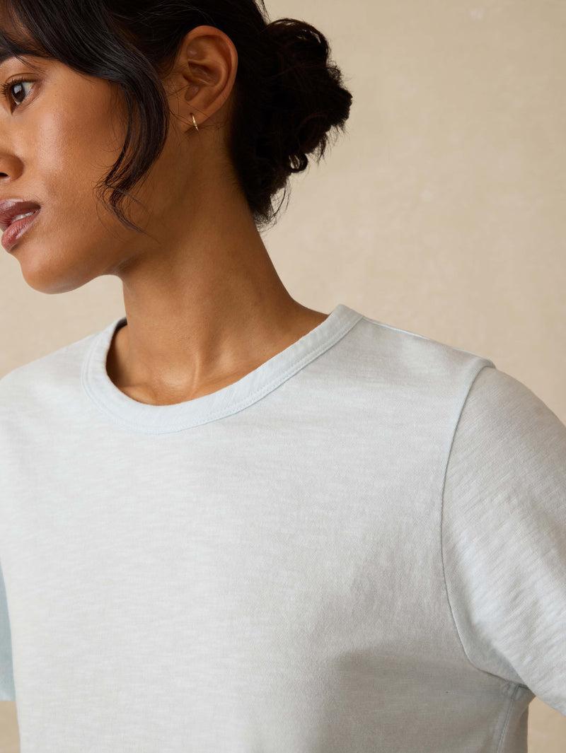 Sunwashed Regenerative Cotton Essential Tee - Sky Product Image