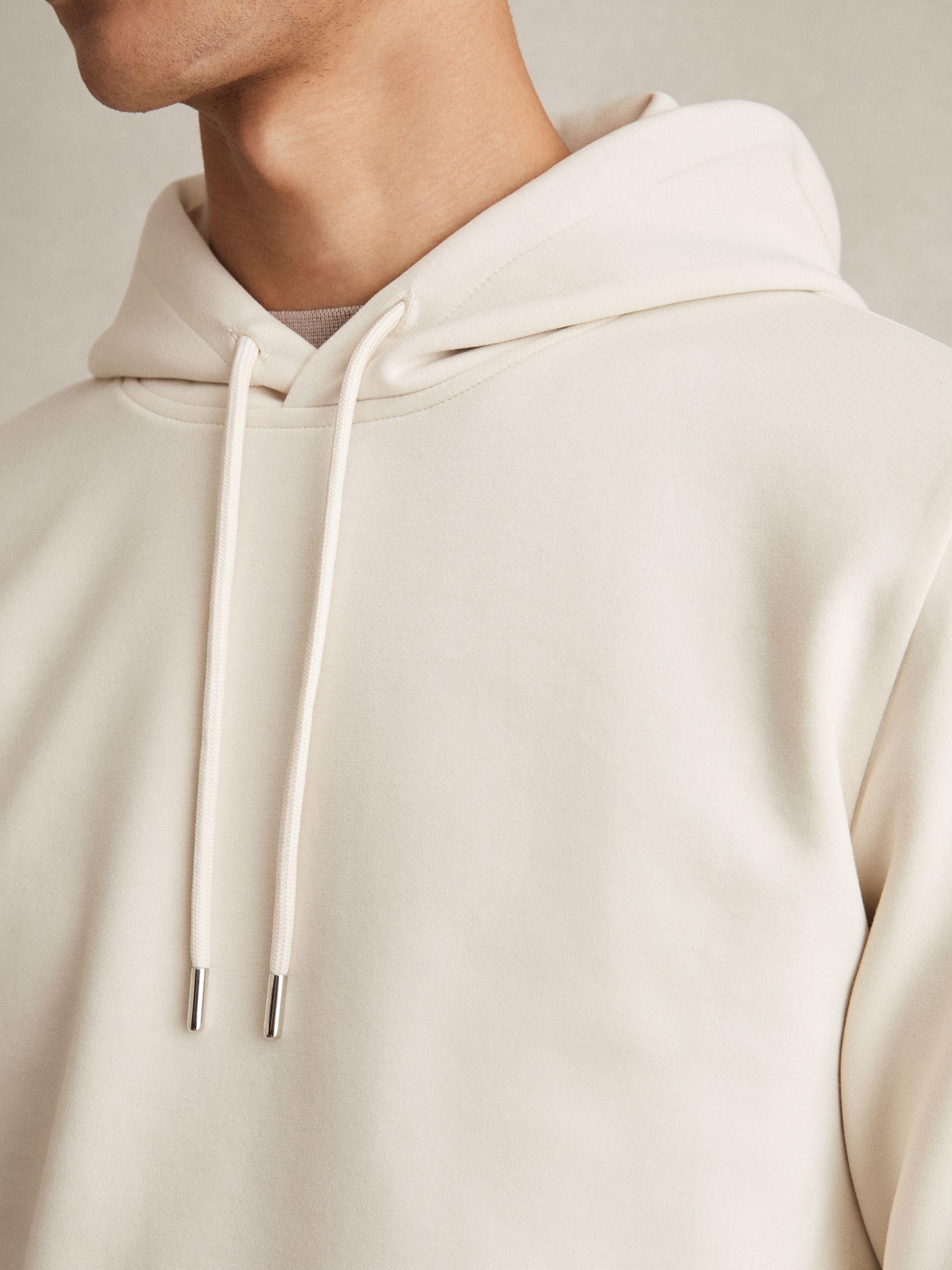 Interlock Jersey Drawstring Hoodie in Off White Product Image