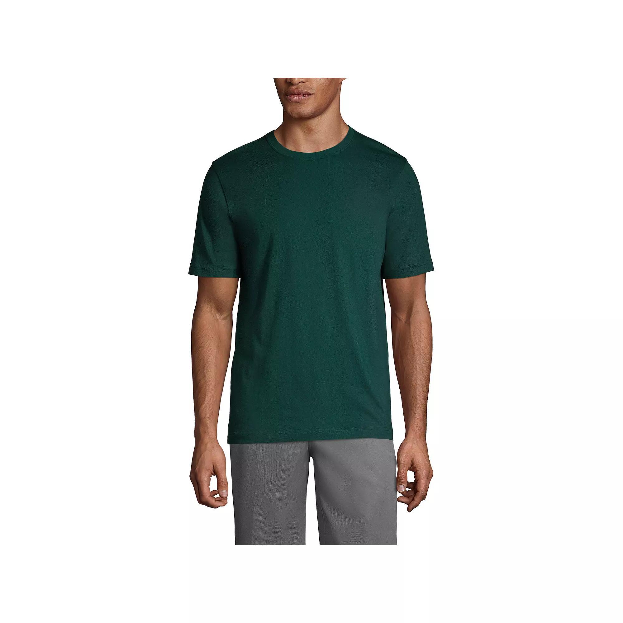 Men's Lands' End Essential Short Sleeve School Uniform T-shirt, Size: Small, Classic Blue Product Image