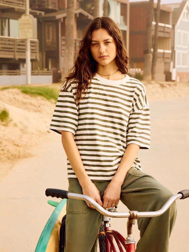 Sunwashed Slub Vintage Tee - Brookline Stripe Product Image