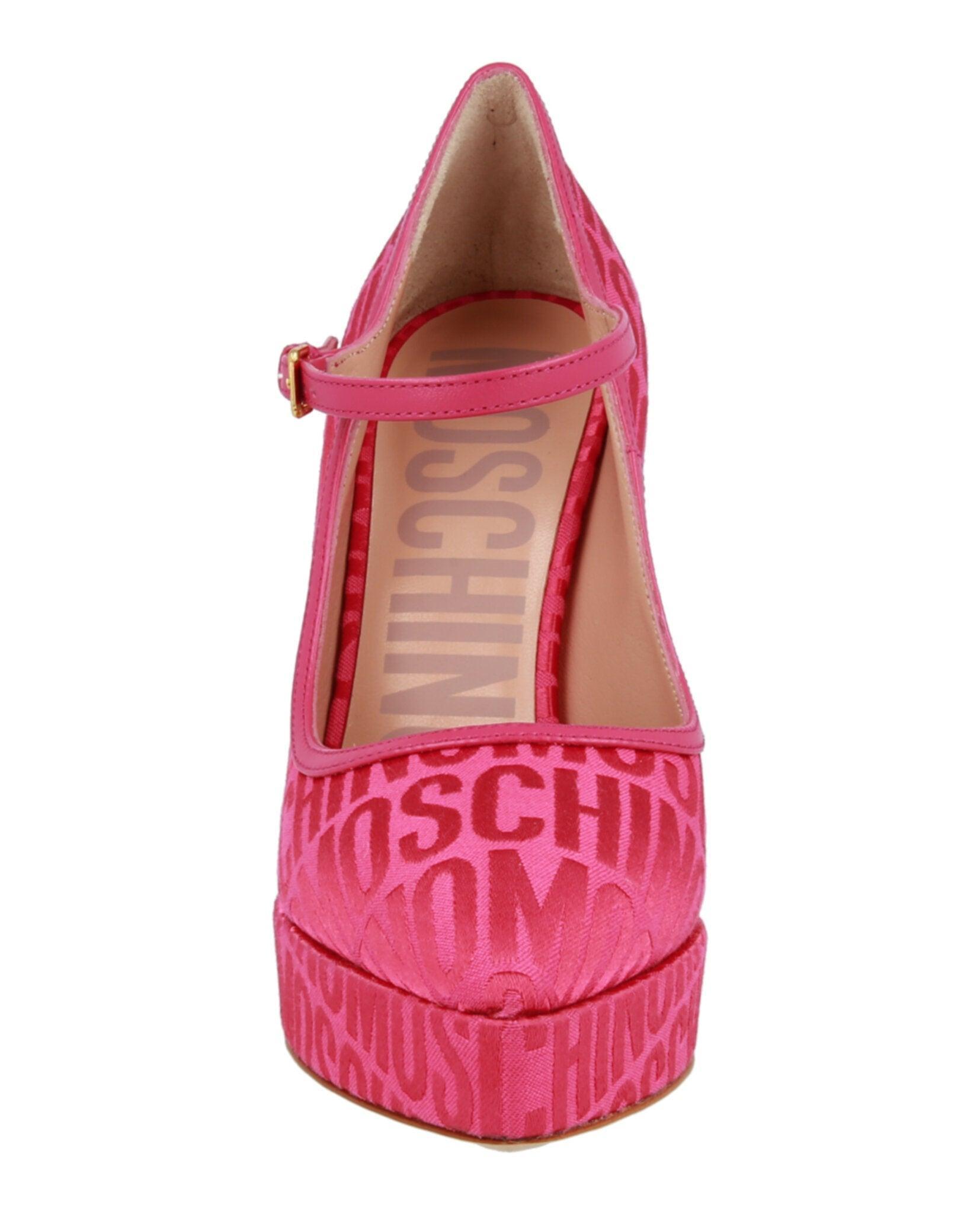 Moschino Logo Jacquard Mary Jane Pumps Female Product Image