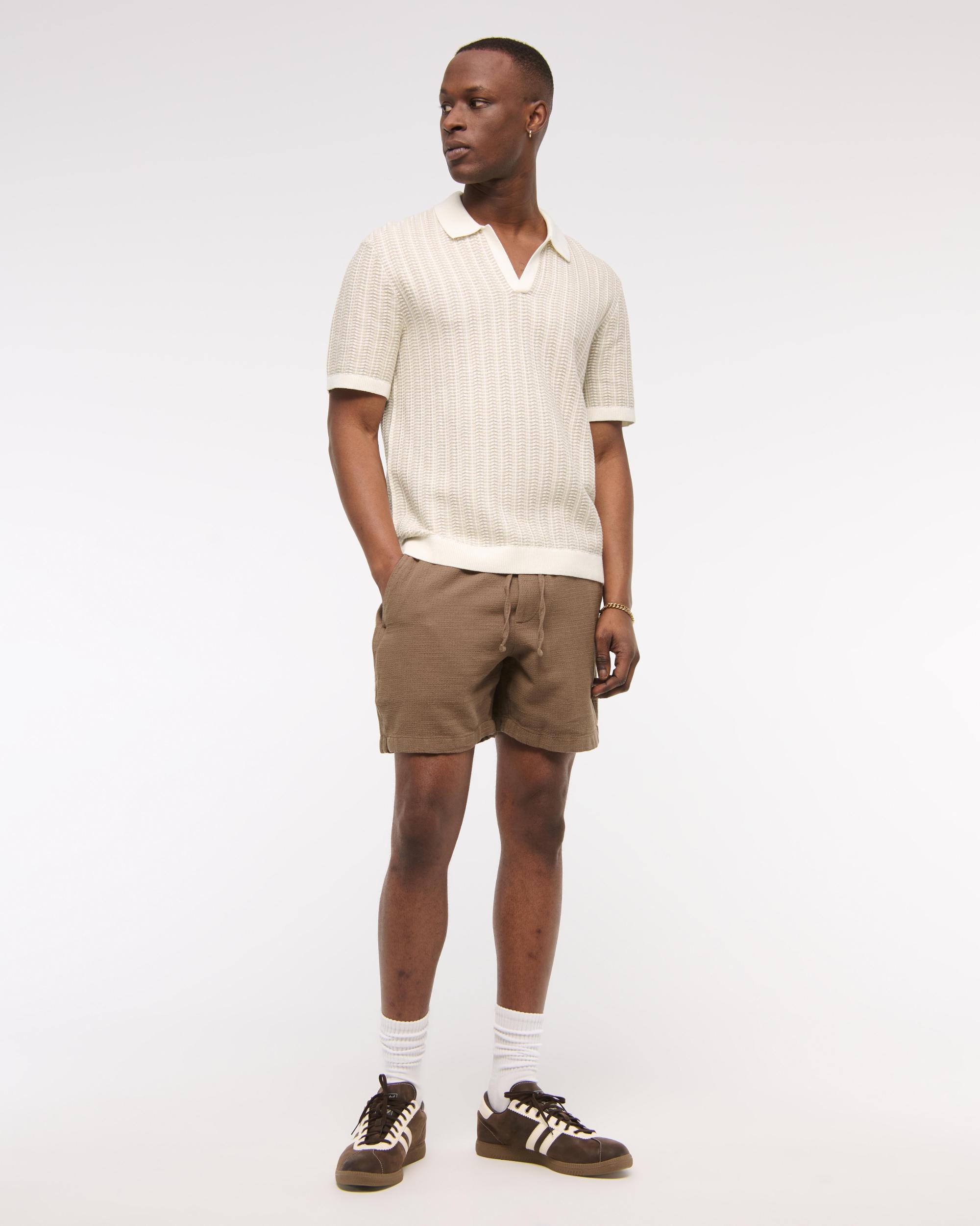Classic Stitch Johnny Collar Sweater Polo Product Image