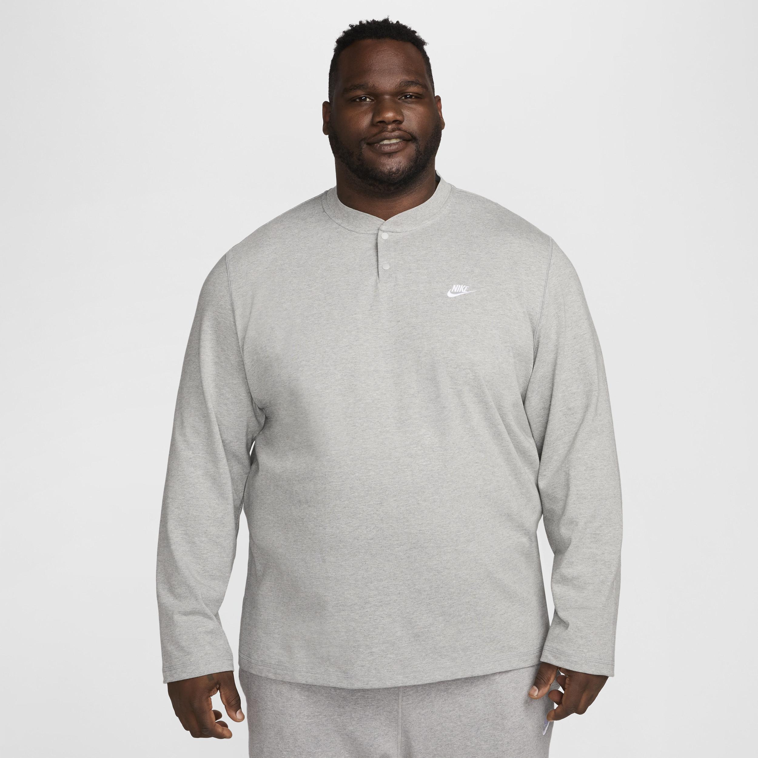 Nike Men's Club Long-Sleeve Henley Product Image