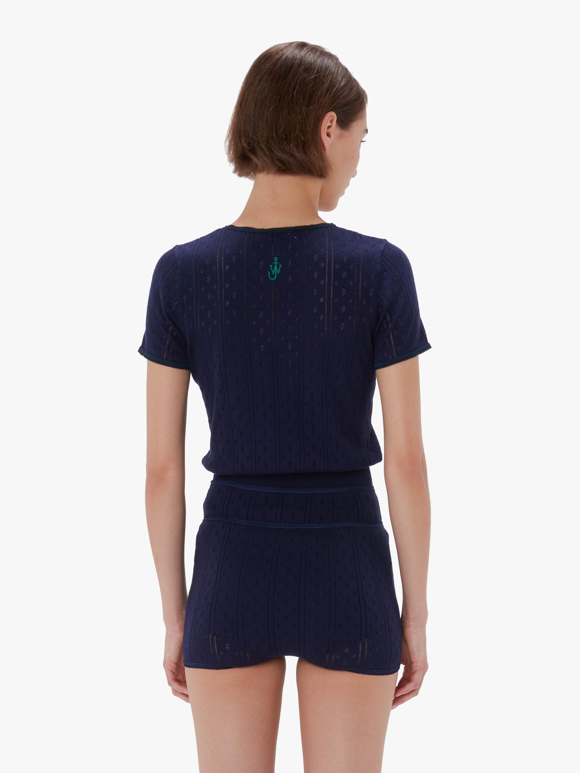 POINTELLE CAP SLEEVE TOP Product Image