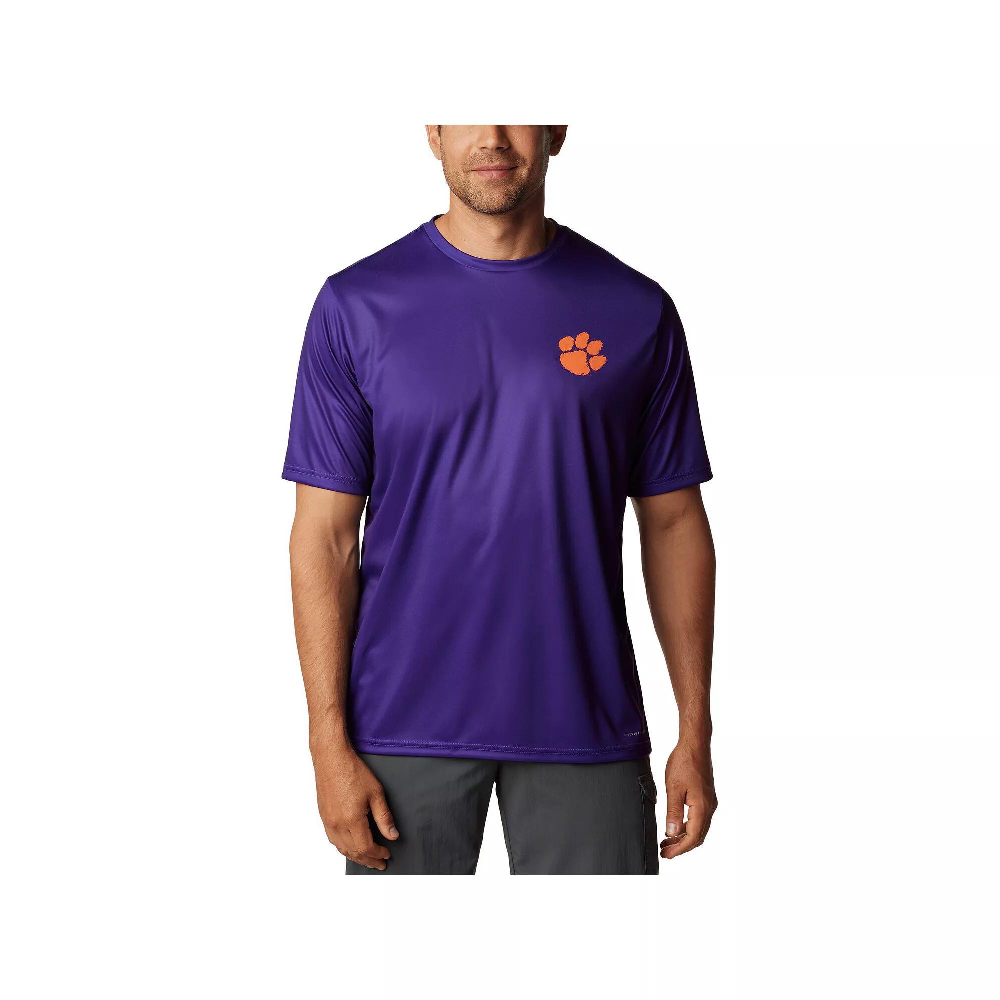 Columbia Men's Collegiate PFG Terminal Tackle Short Sleeve Shirt - Clemson- Product Image