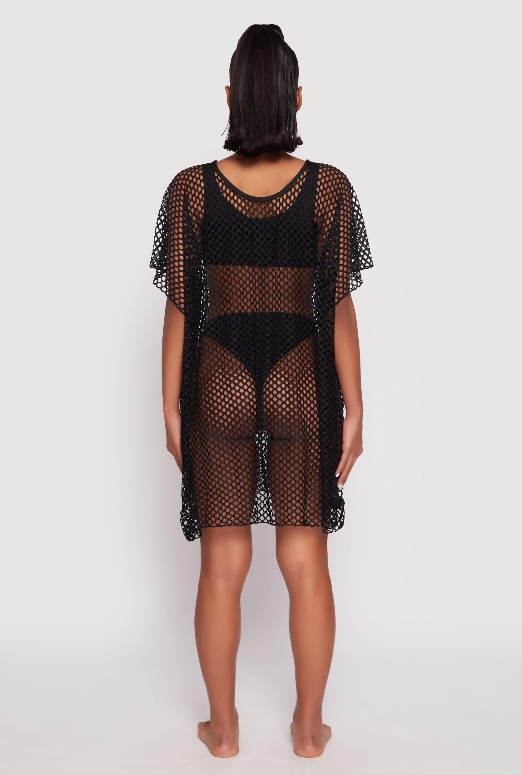 Fishnet Swim Cover Up Female Product Image