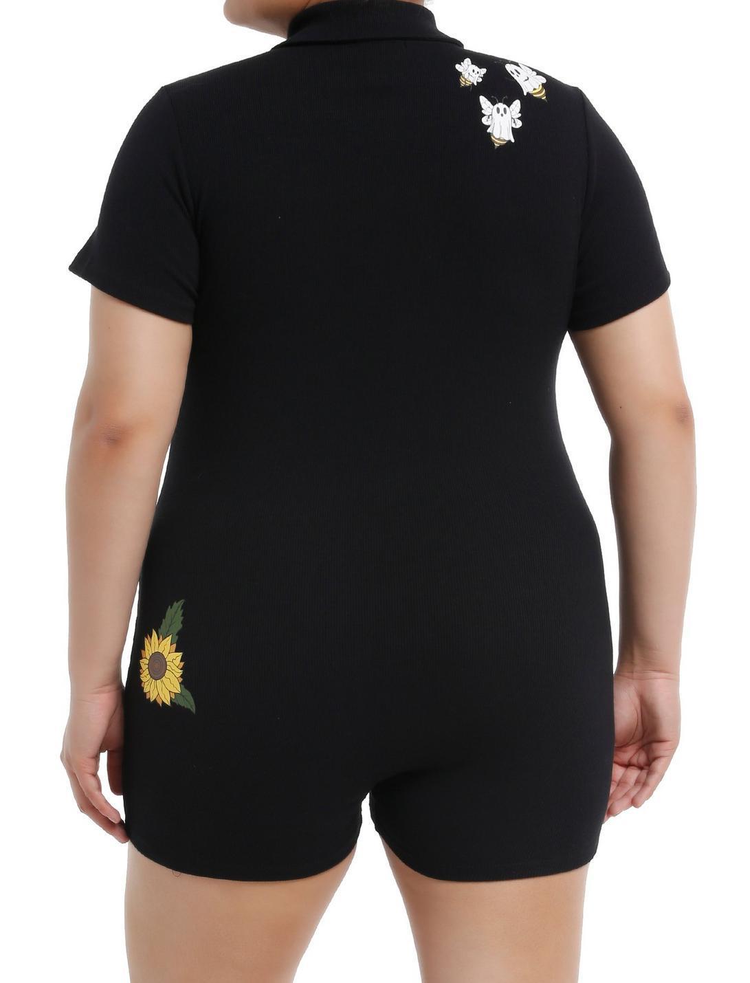Thorn & Fable Ghost Bee Collar Romper Plus Size Product Image