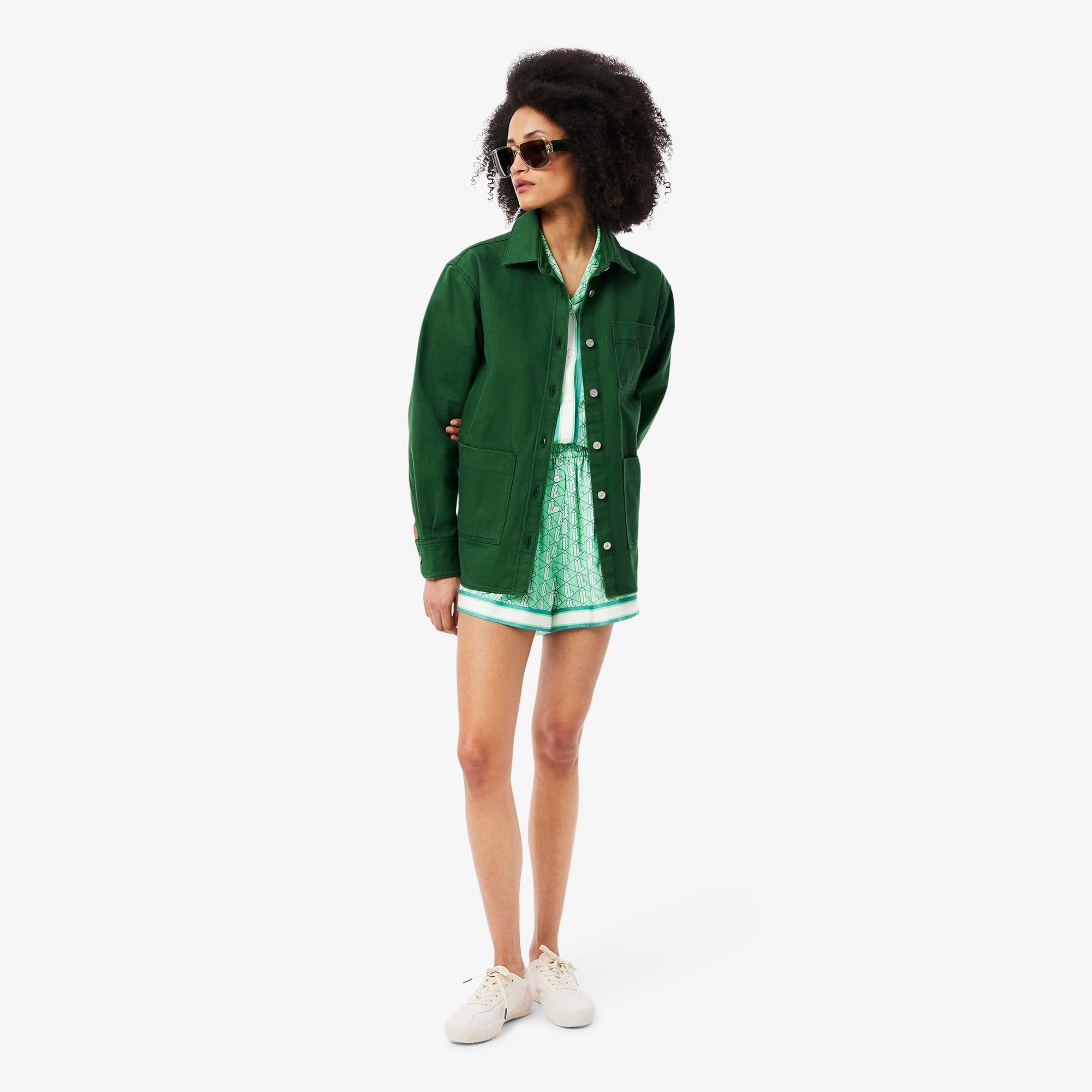 Fluid Monogram Print Shorts Product Image