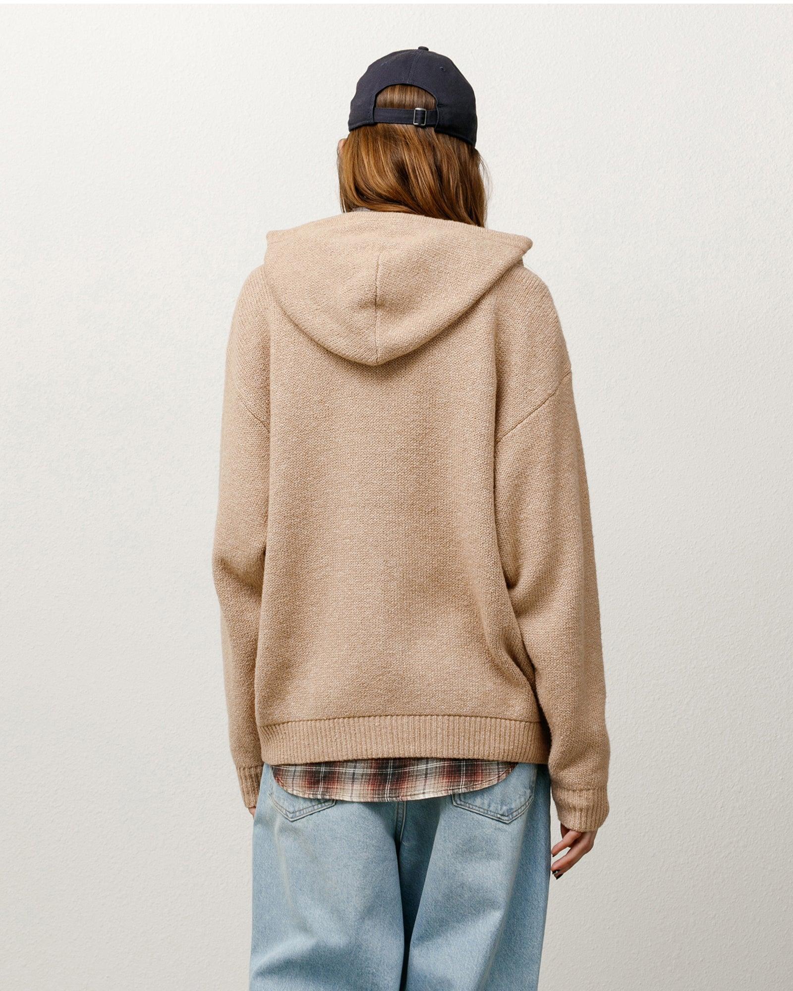 HOODED ZIP SWEATER Male Product Image