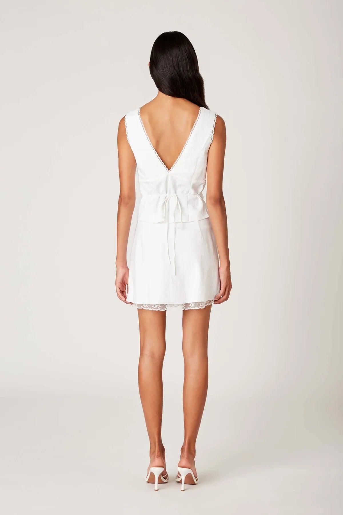 NIA | Nate White Skirt Product Image