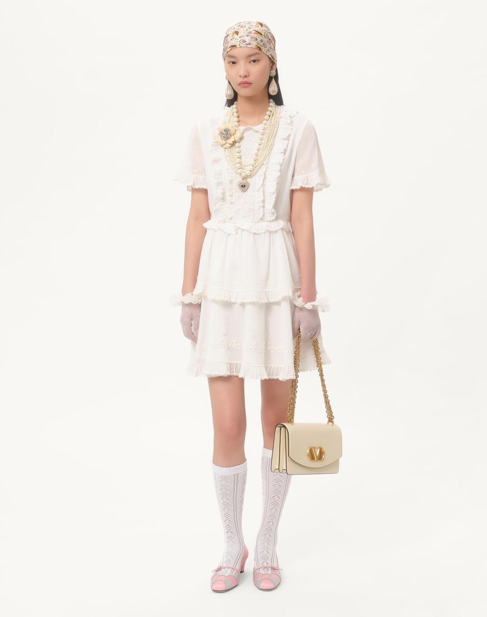 Short Embroidered Organza Dress Product Image