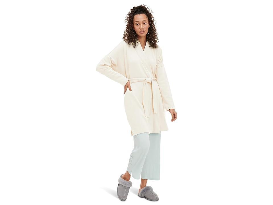UGG Braelyn II Solid Knit Fleece Short Wrap Cozy Robe Product Image