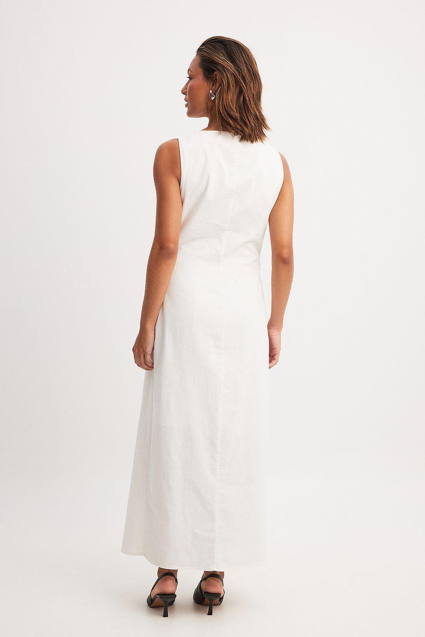 Asymmetric Bow Detail Midi Dress Product Image