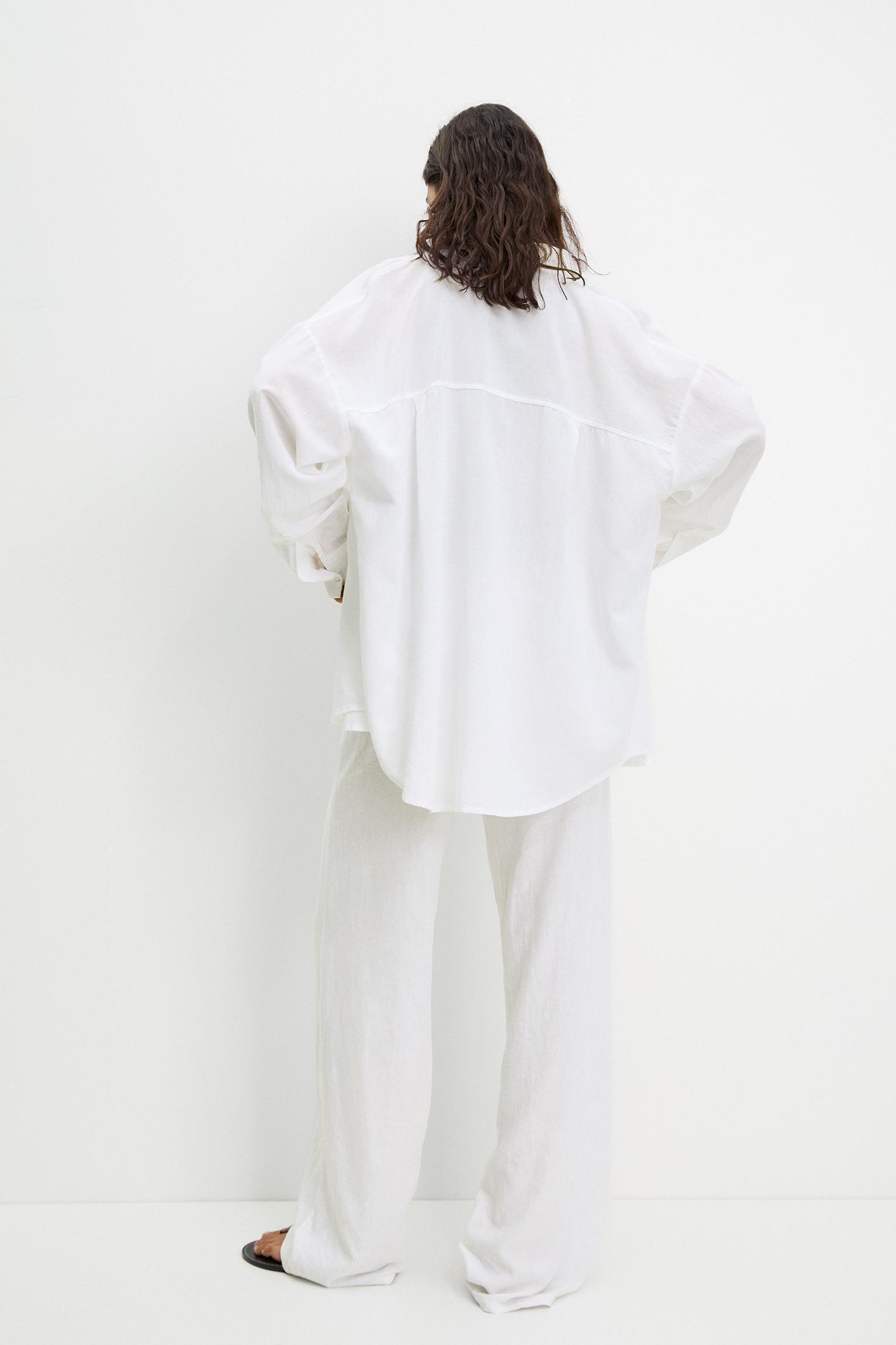 Linen blend sweatpants Product Image