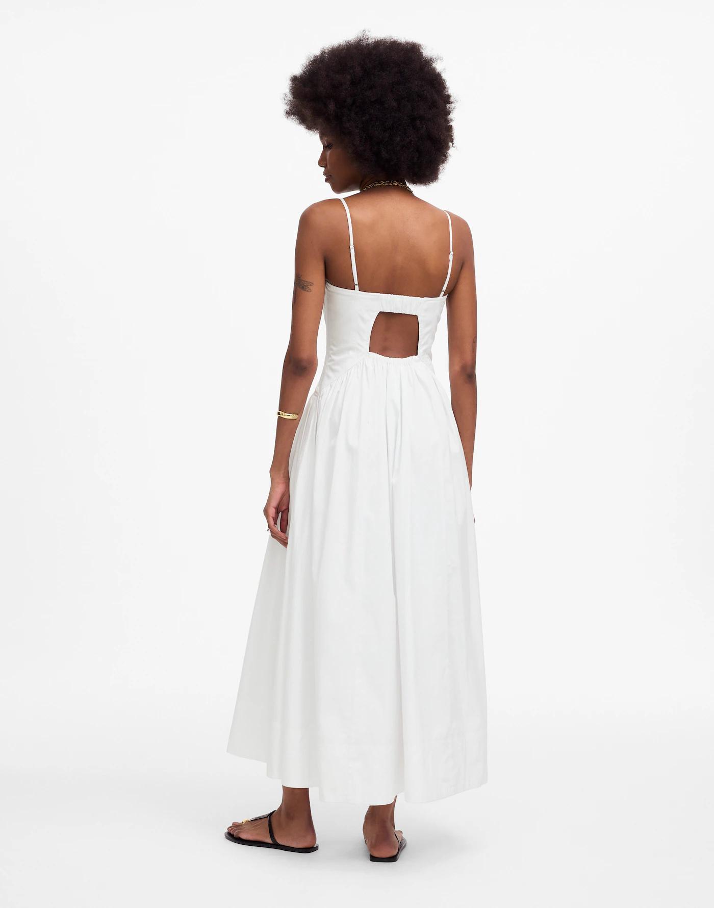 Poplin Seamed Maxi Dress Product Image