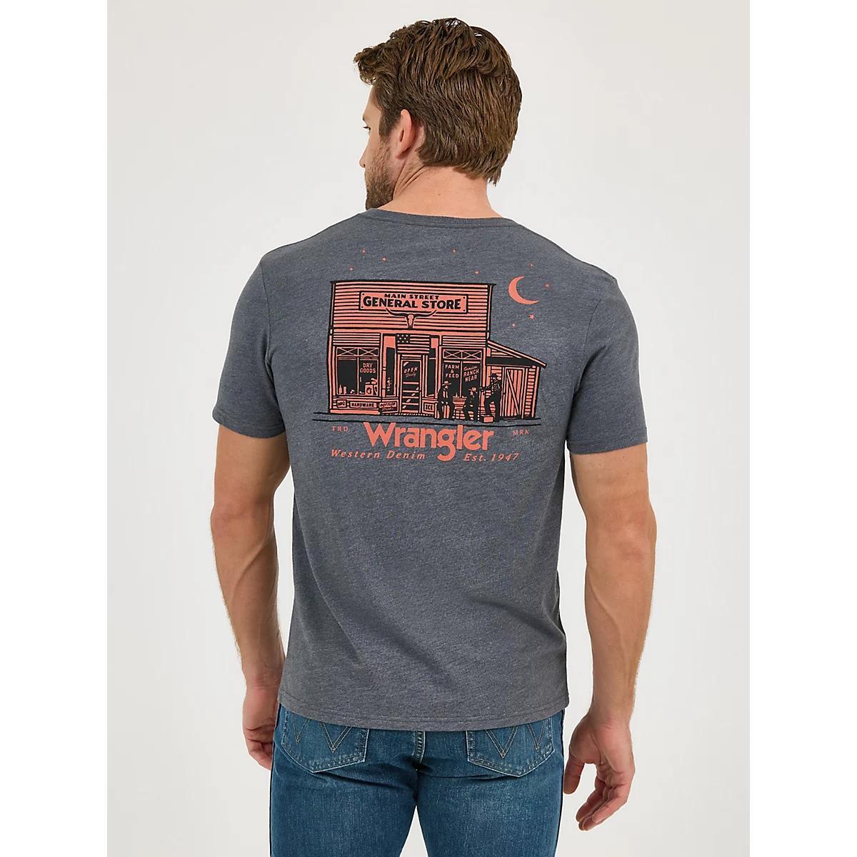 Men's Wrangler Back Graphic T-Shirt in Jet Product Image