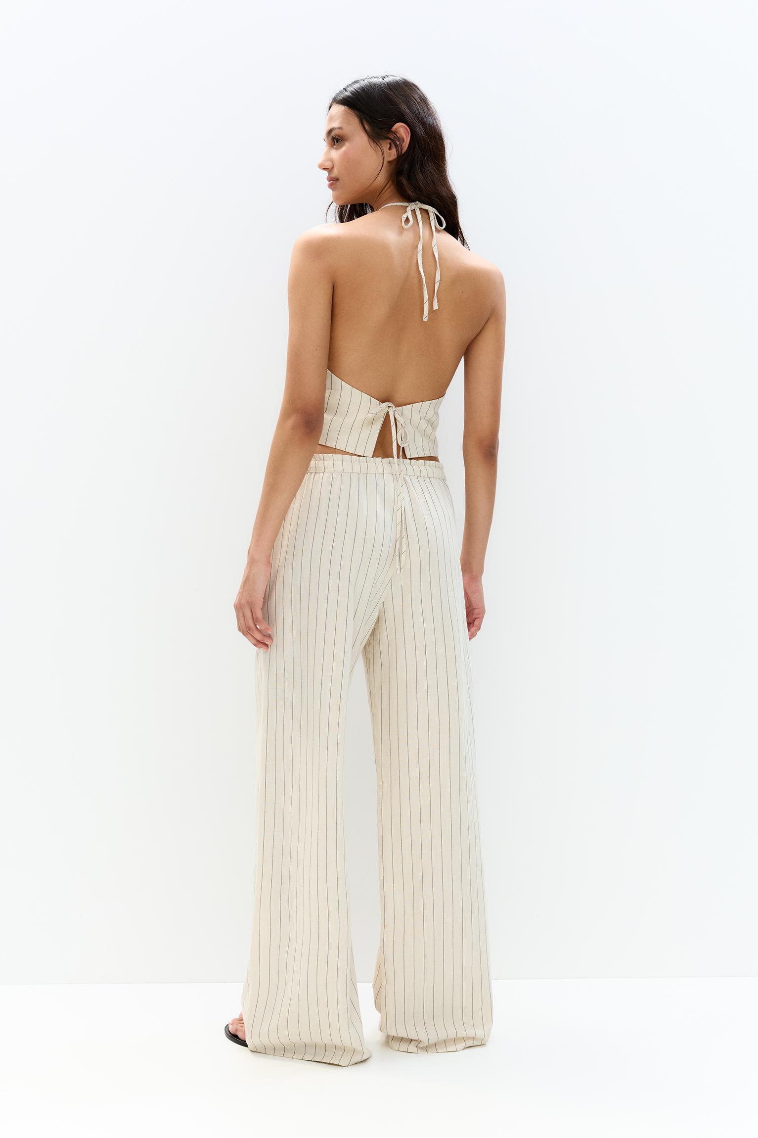 Striped rustic pants Product Image