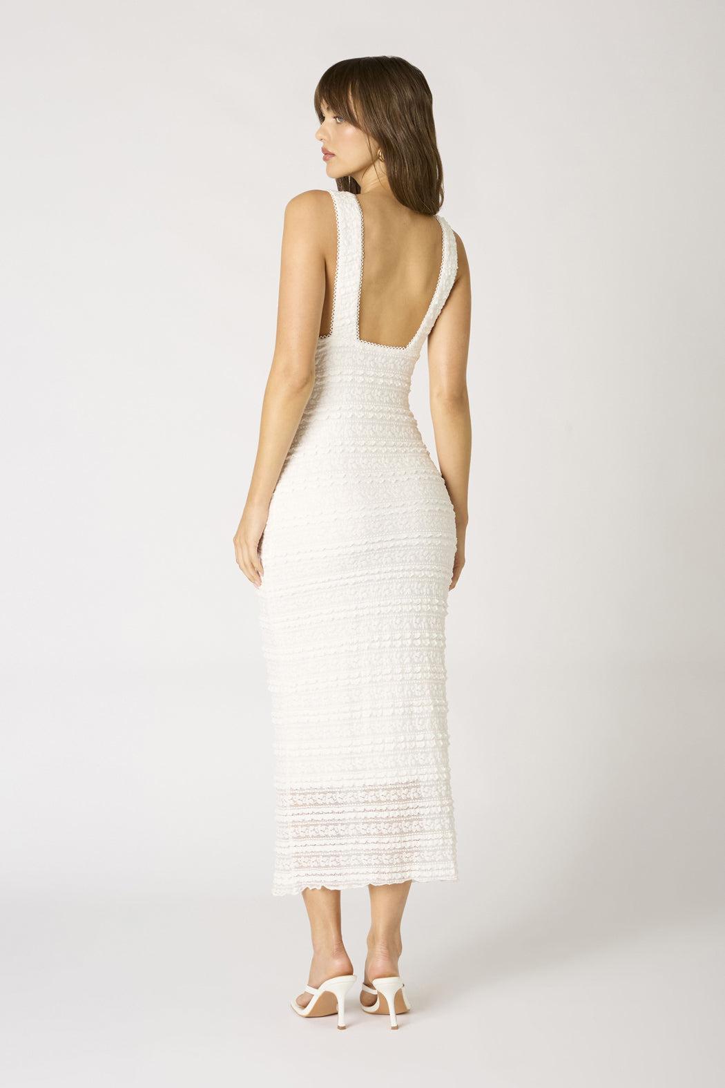Katherine Textured Midi Dress Product Image