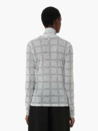 SHEER LONG SLEEVE TURTLENECK TOP in white | JW Anderson US  Product Image