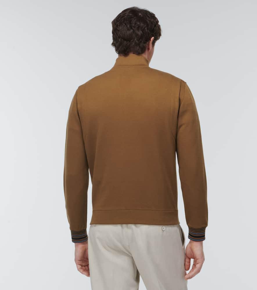 LORO PIANA Whitney Cotton And Cashmere Jersey Sweatshirt In Desert Mist Product Image