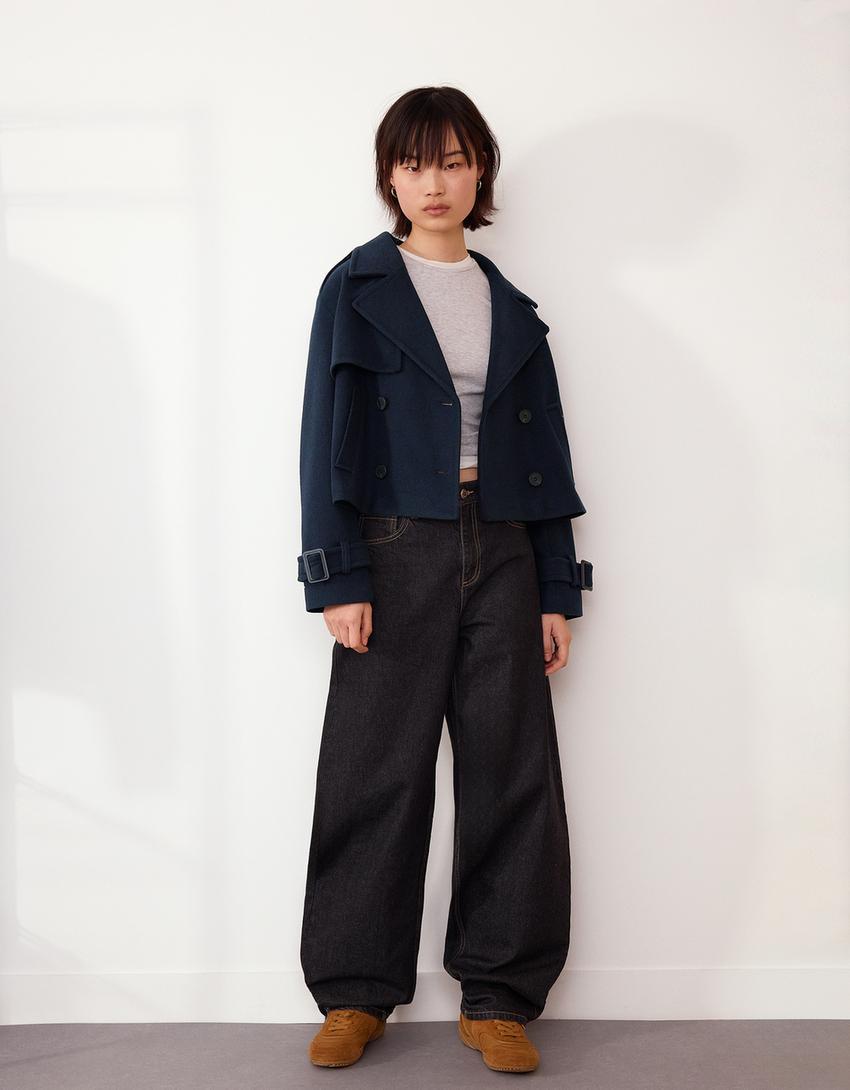 Short soft trench coat Product Image