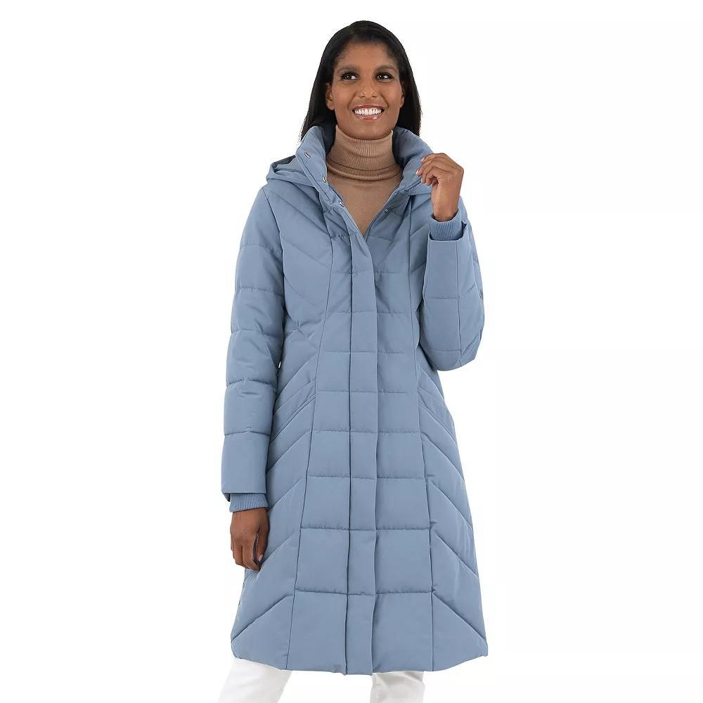 Women's Fleet Street Long Puffer Coat, Size: Medium, Warm Brown Product Image