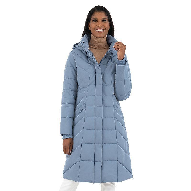 Women's Fleet Street Long Puffer Coat, Size: Medium, Warm Brown Product Image