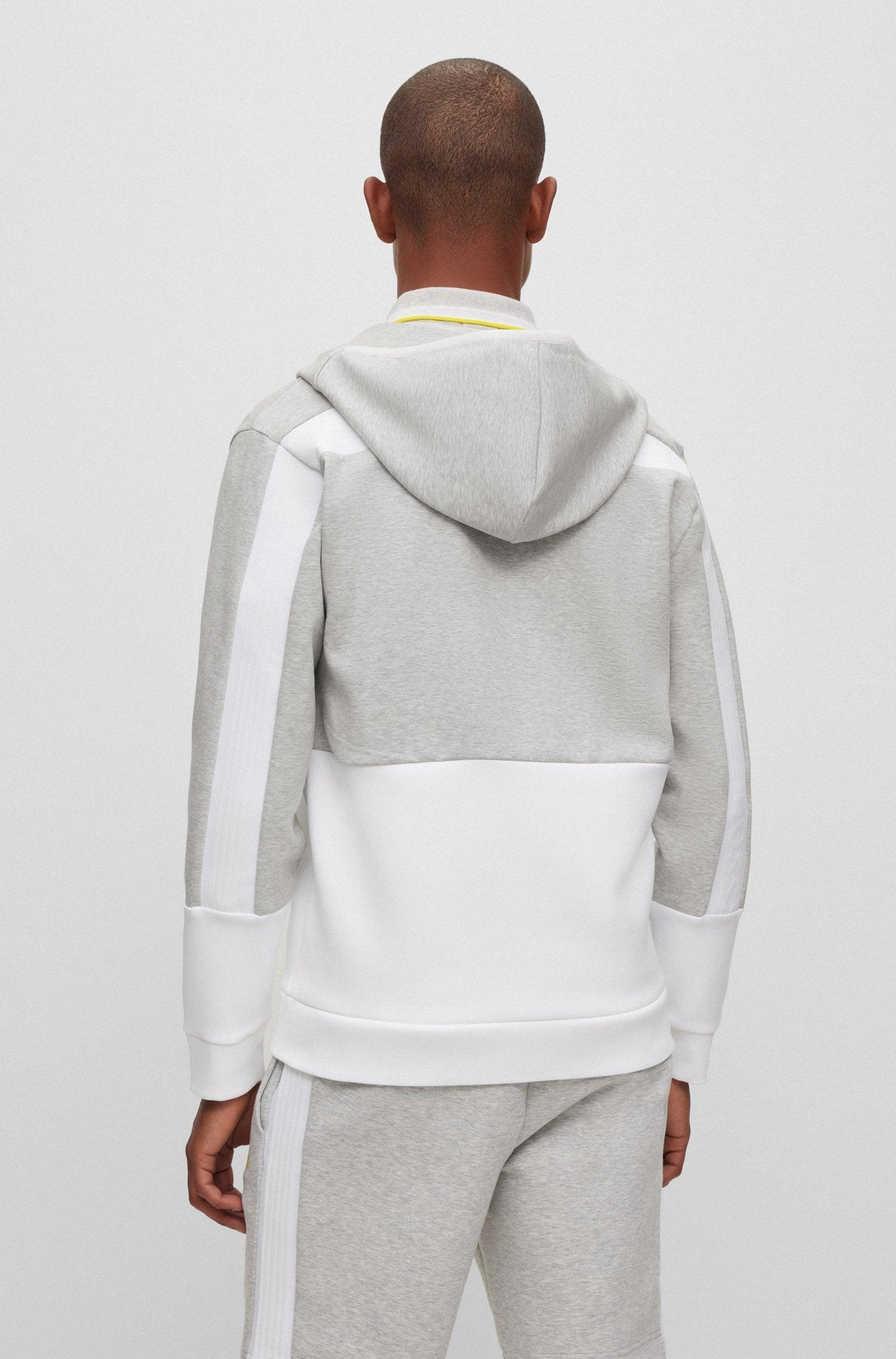 BOSS Cotton-Blend Zip-up Hoodie with Embroidered Logo Product Image