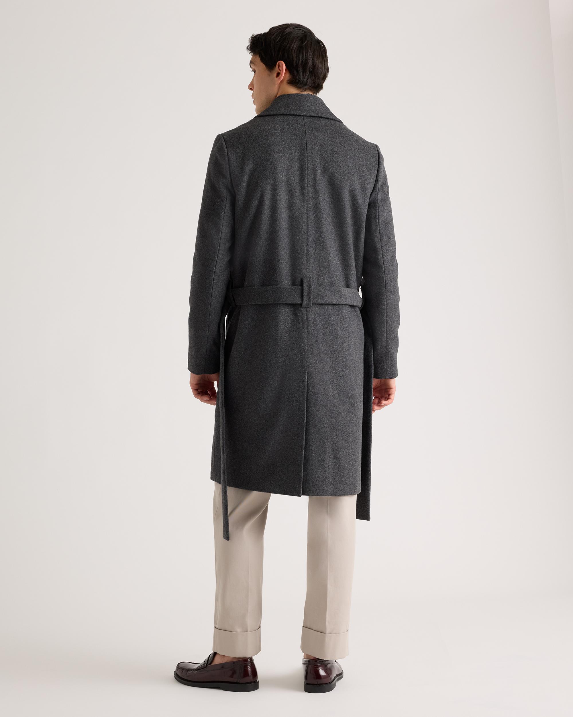Quince | Men's Italian Wool Belted Overcoat Wool/Nylon Product Image