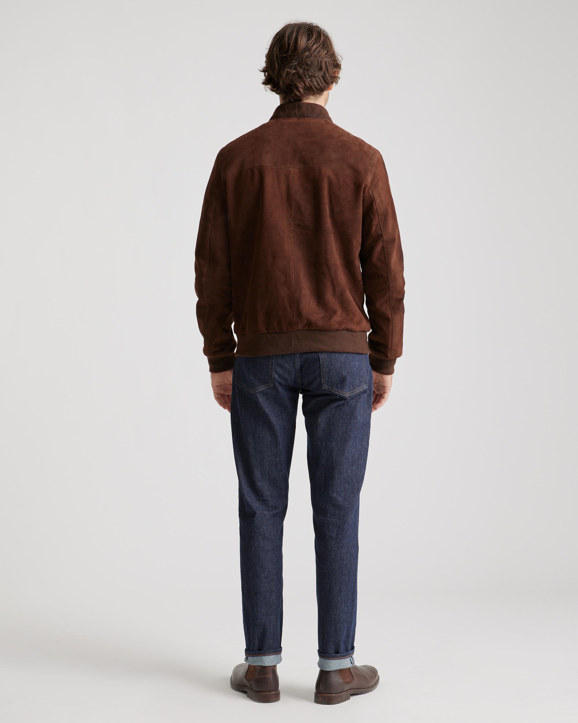 Quince | Men's 100% Suede Bomber Jacket Size XL, Suede Leather Product Image