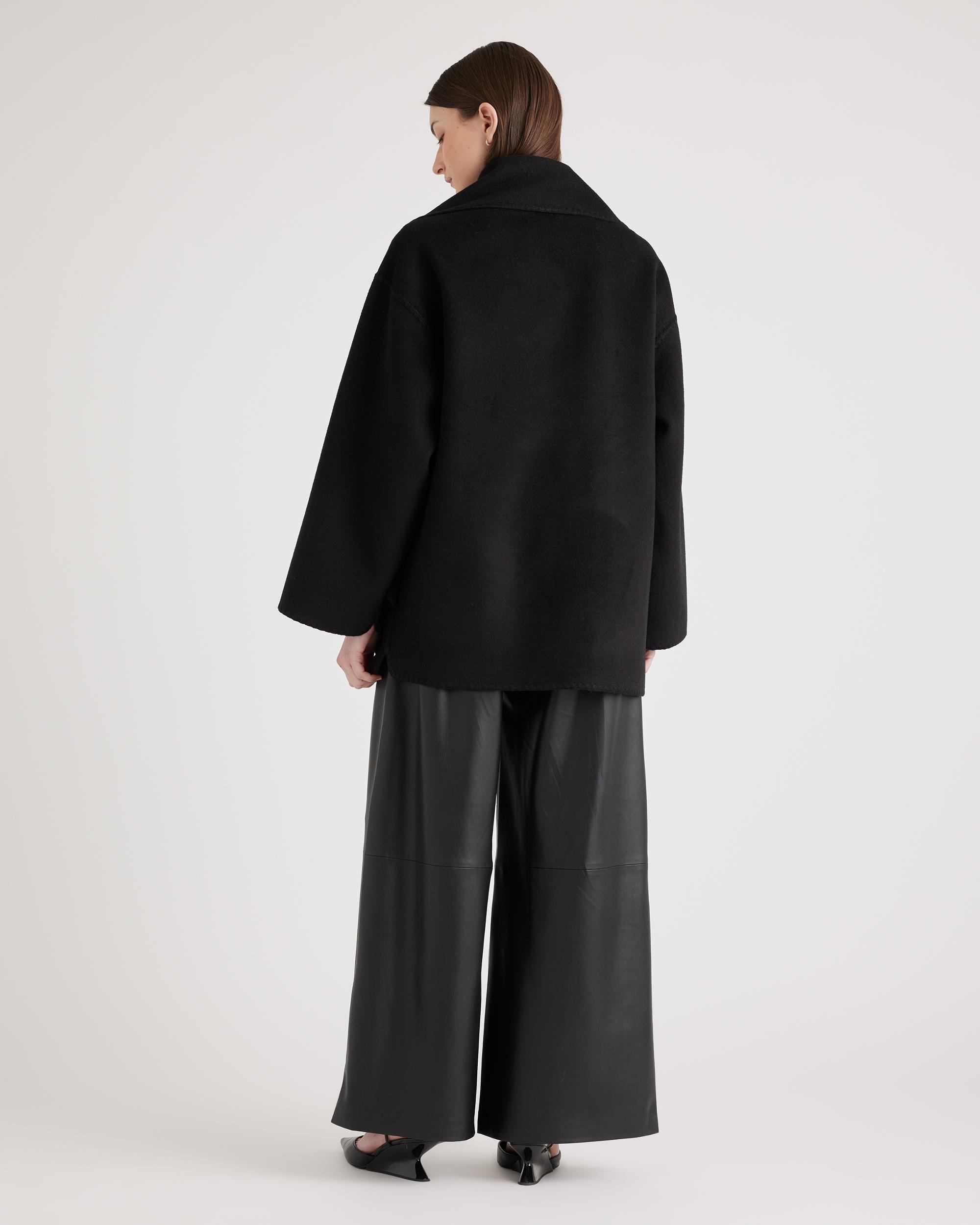Quince | Women's Double-Faced Merino Wool Scarf Coat Size XS Product Image