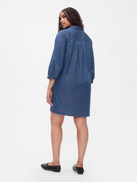 Denim Utility Mini Shirtdress Product Image