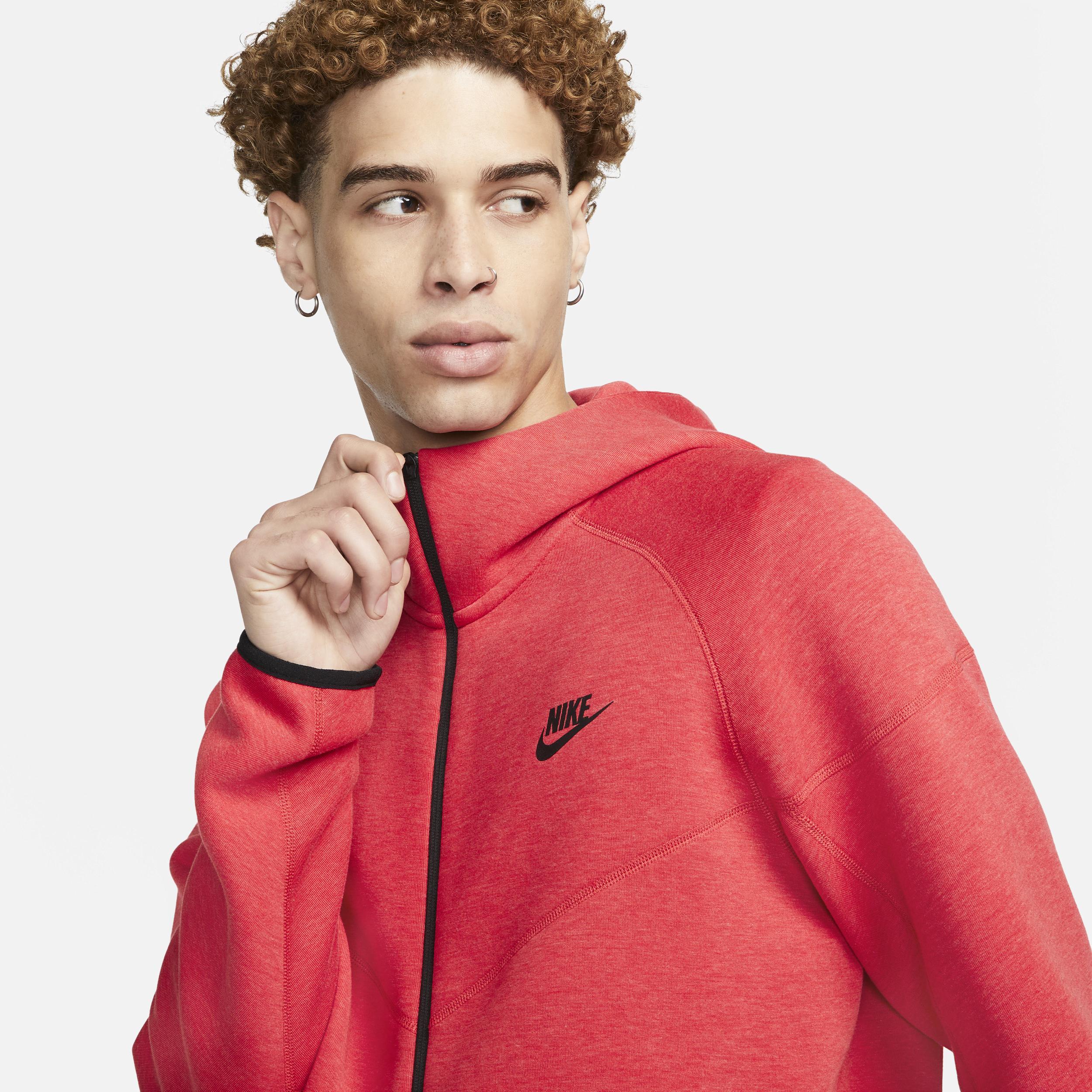 Nike Tech Fleece full zip hoodie in gray Product Image