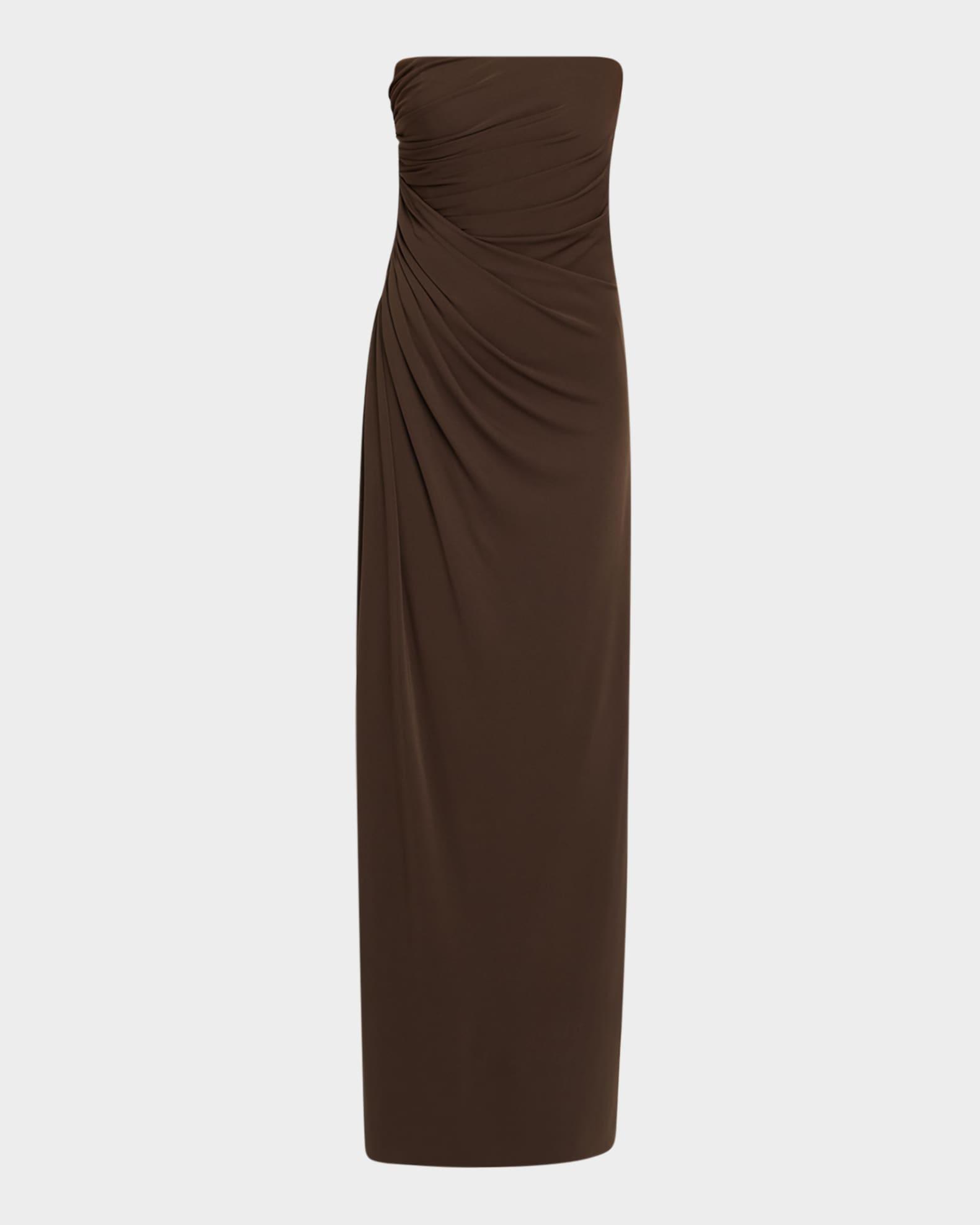 Patrice Strapless Draped Matte Jersey Gown Product Image