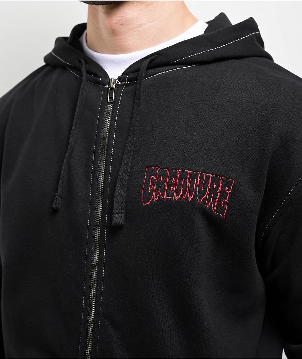 Creature Prequel Patch Black Zip Hoodie Product Image